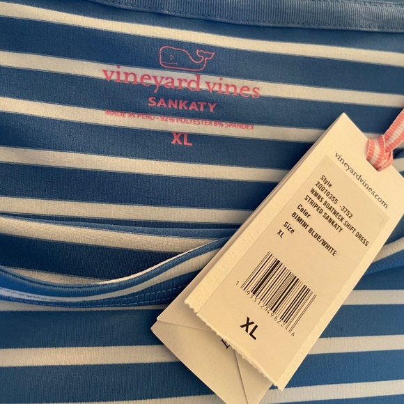 Vineyard Vines Nautical Stripe Shift Dress – Size XL, NWT - Picture 5 of 7